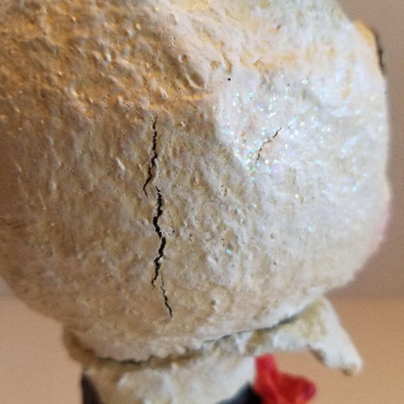 HALLOWEEN SKULL Folk Art Debra Schoch Paper Mache - Picture 7 of 14